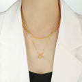 Elara Double-Layer Gold Necklace