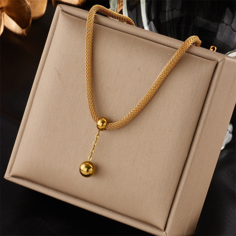 Luxury Multi-Layer Gold Clavicle Necklace-18K Gold-plated Titanium Steel