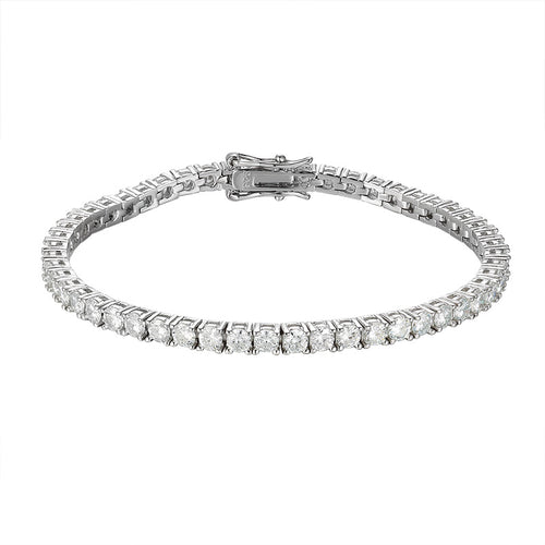 10 Points Moissanite Bracelet Tennis Chain S925 Sterling Silver elegant jewelry piece with sparkling stones
