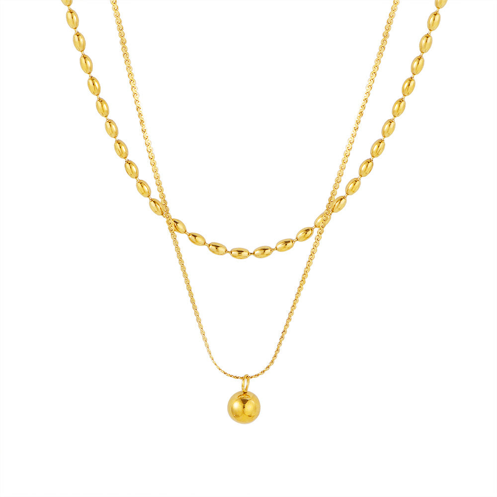 Elara Double-Layer Gold Necklace
